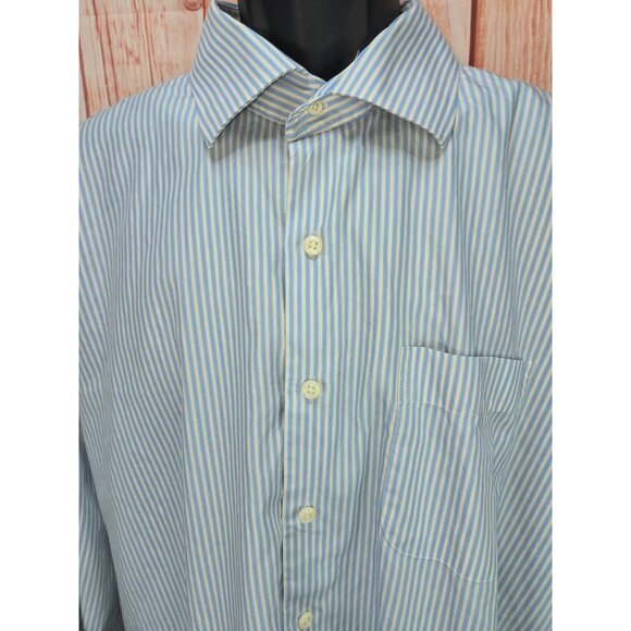 Peter Millar Crown Soft Striped Button Down Dress Shirt XXL - Picture 3 of 6